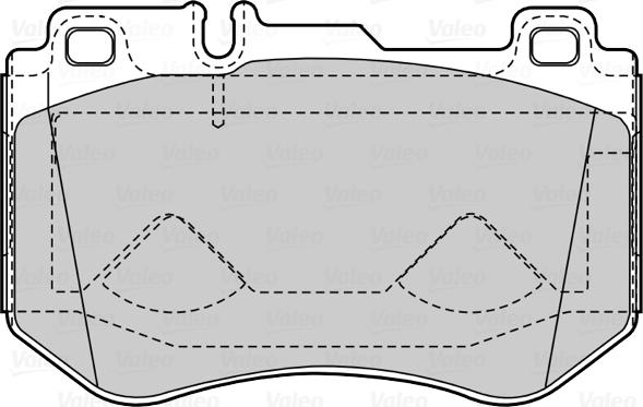 Valeo 601512 - Тормозные колодки, дисковые, комплект avtokuzovplus.com.ua