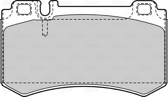 Valeo 601516 - Тормозные колодки, дисковые, комплект avtokuzovplus.com.ua