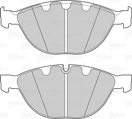 Valeo 601565 - Гальмівні колодки, дискові гальма autocars.com.ua