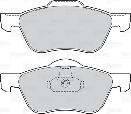 Valeo 601573 - Тормозные колодки, дисковые, комплект autodnr.net