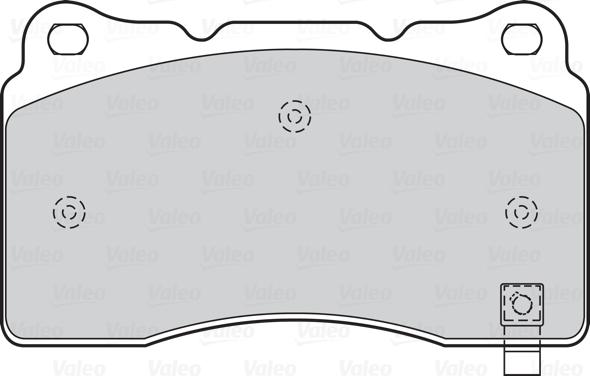 Valeo 601579 - Тормозные колодки, дисковые, комплект autodnr.net
