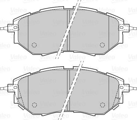 Valeo 601580 - Тормозные колодки, дисковые, комплект avtokuzovplus.com.ua