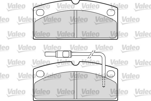 Valeo 601650 - Гальмівні колодки, дискові гальма autocars.com.ua