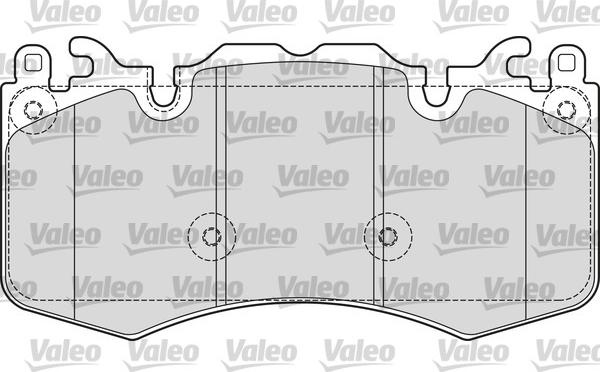 Valeo 601656 - Тормозные колодки, дисковые, комплект autodnr.net