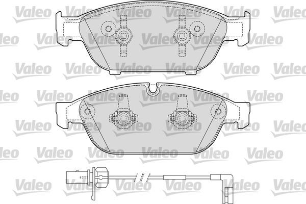 Valeo 601659 - Тормозные колодки, дисковые, комплект avtokuzovplus.com.ua