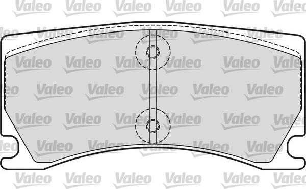 Valeo 601660 - Тормозные колодки, дисковые, комплект autodnr.net