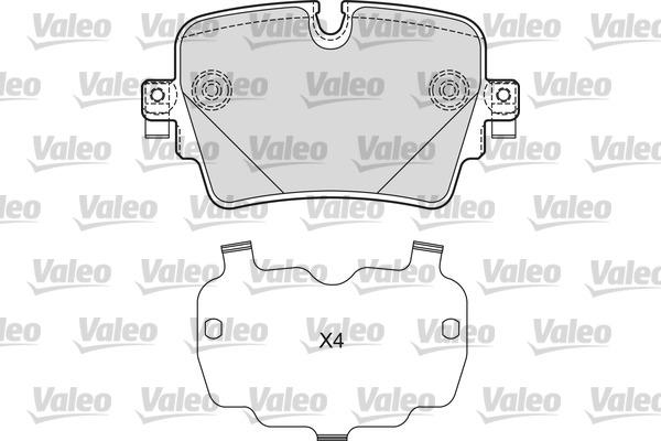 Valeo 601671 - Тормозные колодки, дисковые, комплект autodnr.net