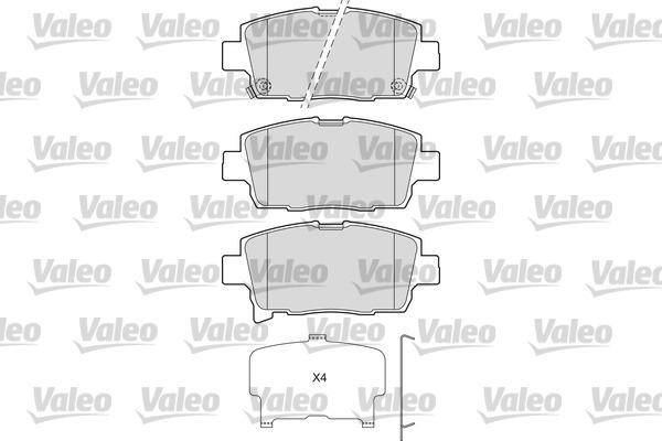 Valeo 601673 - Гальмівні колодки, дискові гальма autocars.com.ua