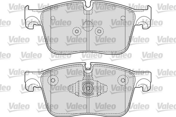 Valeo 601677 - Гальмівні колодки, дискові гальма autocars.com.ua