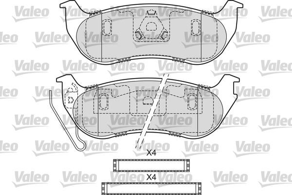 Valeo 601683 - Тормозные колодки, дисковые, комплект autodnr.net