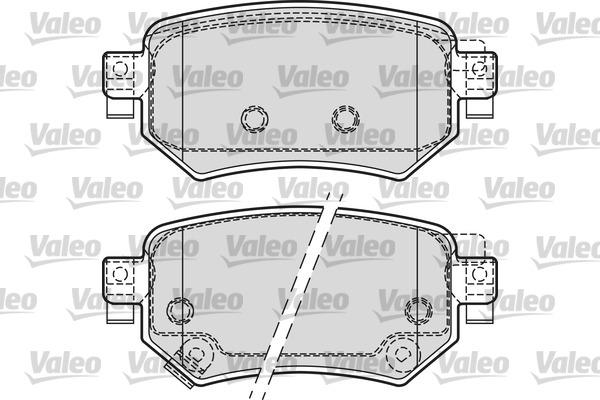 Valeo 601688 - Тормозные колодки, дисковые, комплект avtokuzovplus.com.ua