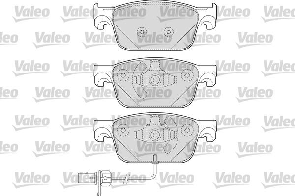 Valeo 601693 - Тормозные колодки, дисковые, комплект avtokuzovplus.com.ua