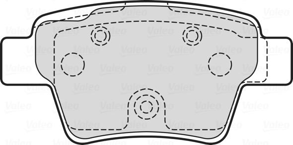 Valeo 601707 - Тормозные колодки, дисковые, комплект autodnr.net