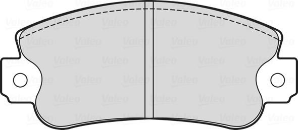 Valeo 601713 - Тормозные колодки, дисковые, комплект autodnr.net