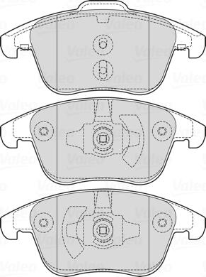 Valeo 601737 - Тормозные колодки, дисковые, комплект avtokuzovplus.com.ua