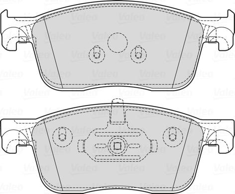 Valeo 601743 - Тормозные колодки, дисковые, комплект autodnr.net