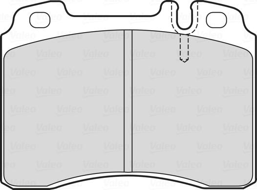 Valeo 601748 - Тормозные колодки, дисковые, комплект avtokuzovplus.com.ua