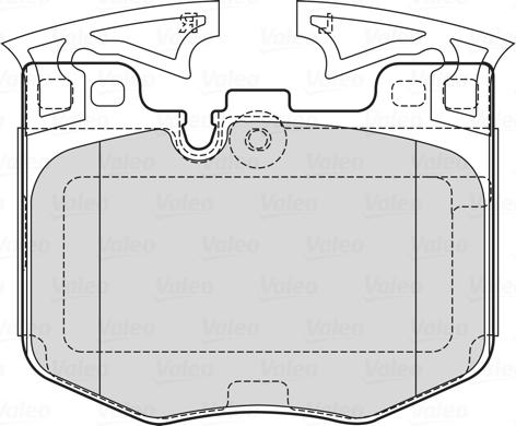 Valeo 601755 - Тормозные колодки, дисковые, комплект avtokuzovplus.com.ua