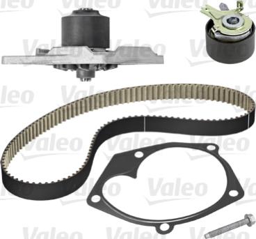 Valeo 614506 - Водяний насос + комплект зубчатого ременя autocars.com.ua