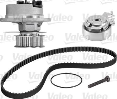 Valeo 614537 - Водяной насос + комплект зубчатого ремня autodnr.net