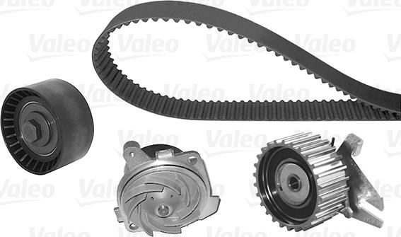 Valeo 614644 - Водяний насос + комплект зубчатого ременя autocars.com.ua