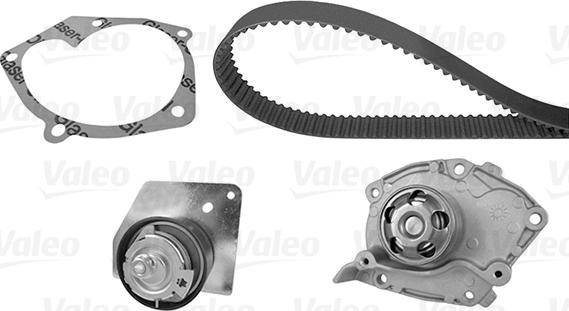 Valeo 614688 - Водяний насос + комплект зубчатого ременя autocars.com.ua