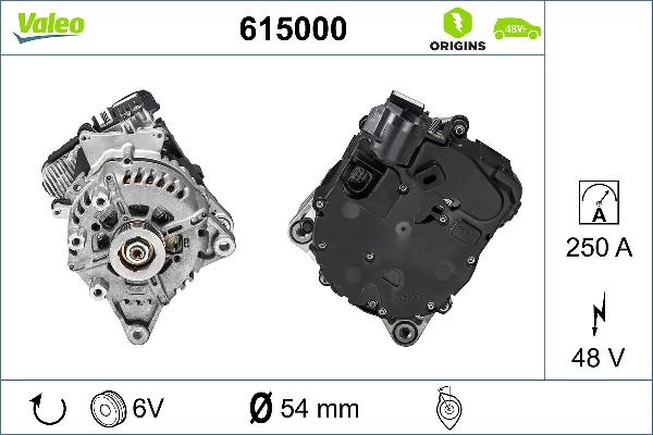 VALEO 615000 - Пусковий генератор autocars.com.ua