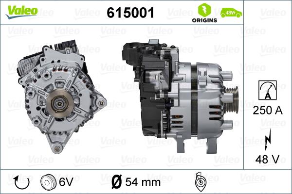 Valeo 615001 - Пусковий генератор autocars.com.ua