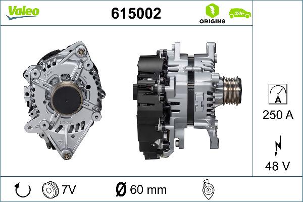 VALEO 615002 - Пусковий генератор autocars.com.ua