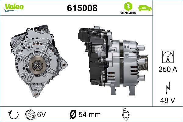 VALEO 615008 - Пусковий генератор autocars.com.ua