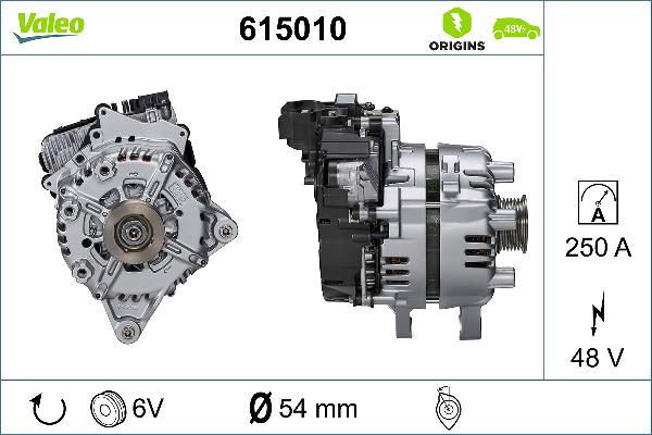VALEO 615010 - Пусковий генератор autocars.com.ua
