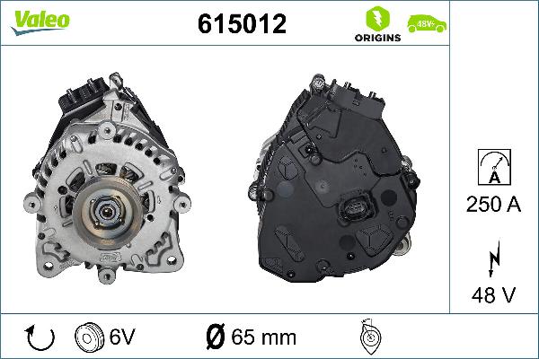 VALEO 615012 - Пусковий генератор autocars.com.ua