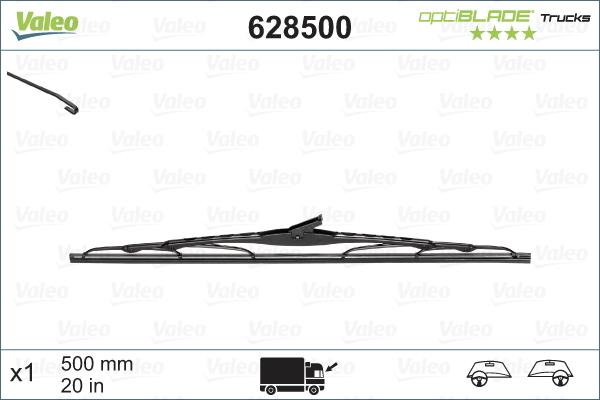 VALEO 628500 - Щітка склоочисника autocars.com.ua
