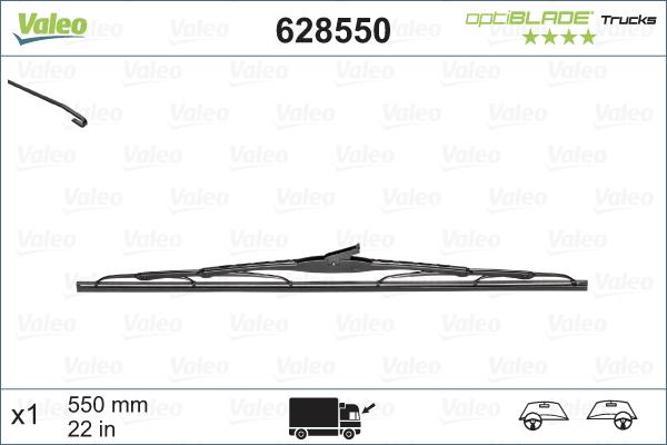VALEO 628550 - Щітка склоочисника autocars.com.ua