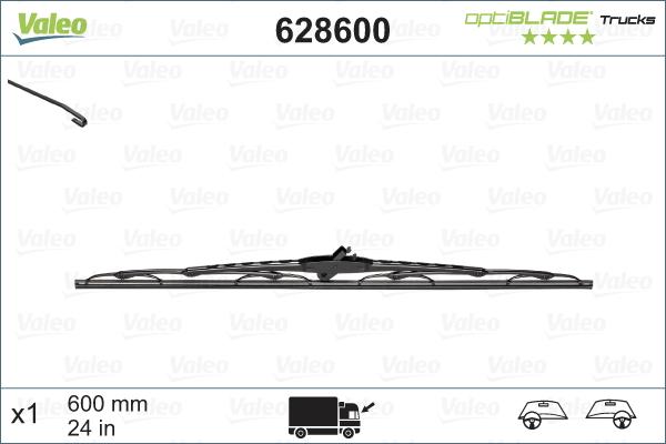 VALEO 628600 - Щітка склоочисника autocars.com.ua