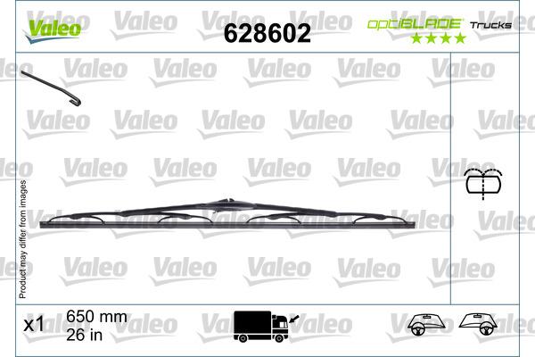 Valeo 628602 - Щітка склоочисника autocars.com.ua