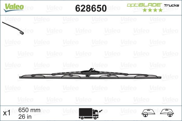 VALEO 628650 - Щітка склоочисника autocars.com.ua