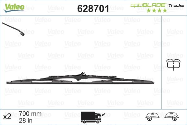 VALEO 628701 - Щітка склоочисника autocars.com.ua
