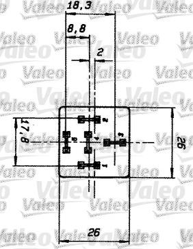 Valeo 643501 - Реле, рабочий ток autodnr.net