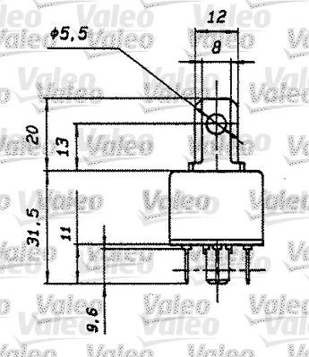 Valeo 643822 - Реле, робочий струм autocars.com.ua