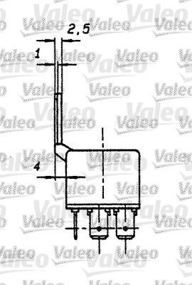 Valeo 643822 - Реле, робочий струм autocars.com.ua