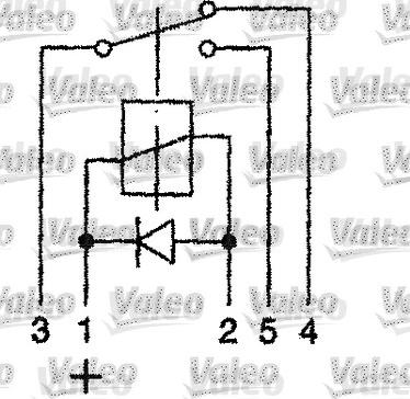 Valeo 643512 - Реле, рабочий ток avtokuzovplus.com.ua