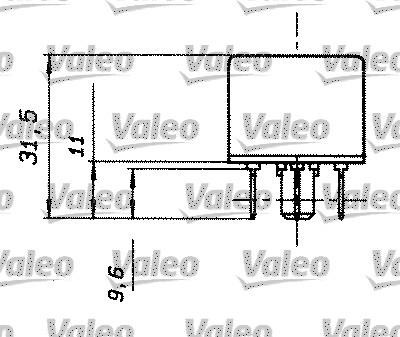 Valeo 643818 - Реле, рабочий ток avtokuzovplus.com.ua