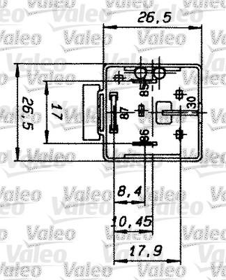 Valeo 643828 - Реле, робочий струм autocars.com.ua