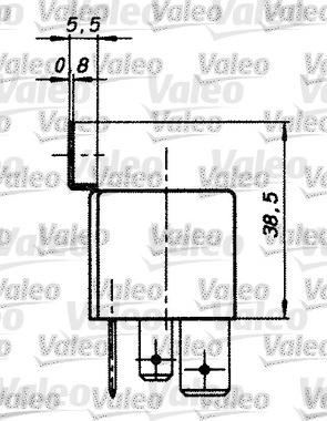 Valeo 643828 - Реле, робочий струм autocars.com.ua