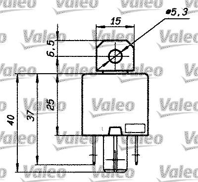 Valeo 643828 - Реле, робочий струм autocars.com.ua