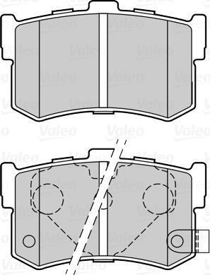 Valeo 670034 - Гальмівні колодки, дискові гальма autocars.com.ua