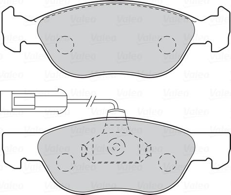 Valeo 670041 - Гальмівні колодки, дискові гальма autocars.com.ua