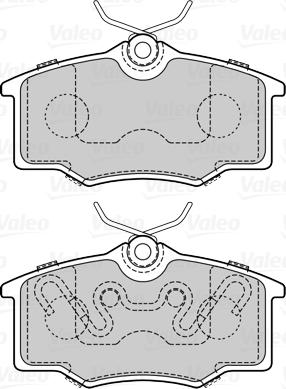 Valeo 670048 - Гальмівні колодки, дискові гальма autocars.com.ua