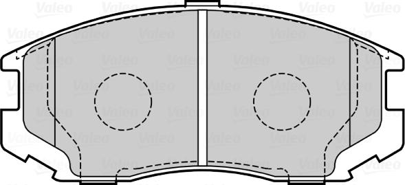 Valeo 670072 - Тормозные колодки, дисковые, комплект autodnr.net